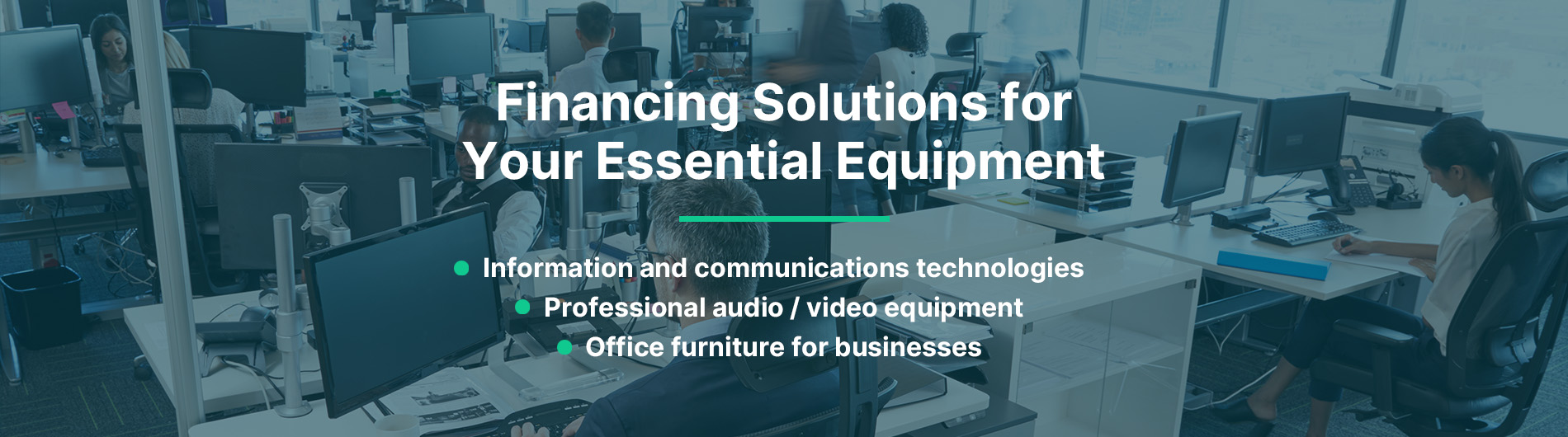 Equipment financing solutions